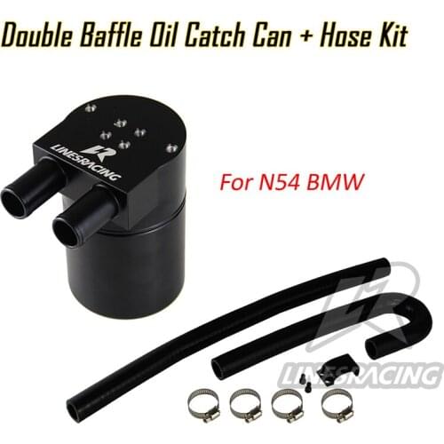 Double Baffle Oil Catch Can Kit Fit For BMW N54 135i 335i 535i E82 E90 E91 E93 E60