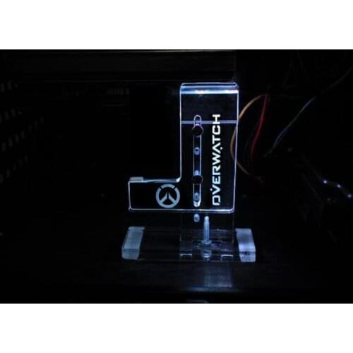 Computer Office White Transparent Cool LED For OVERWATC 30*140 mm 3P-4P Interface Graphics Cards Stand Internal HIS Components