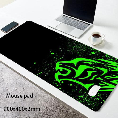Red Leopard-Excovip Extra Long Large XL Gaming Desk Mat Smooth Surface Non-Slip Rubber Mouse Pad Mat with Designs Gamer mousepad
