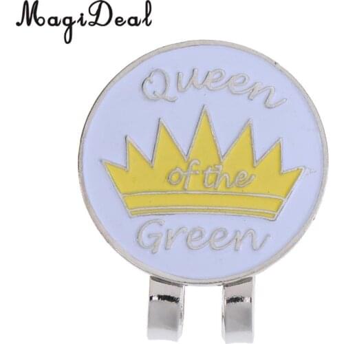 MagiDeal Professional Alloy Crown Golf Hat / Cap Clip With Magnetic Golf Marker for Golf Training Aid Acce Golfer Funny Gifts