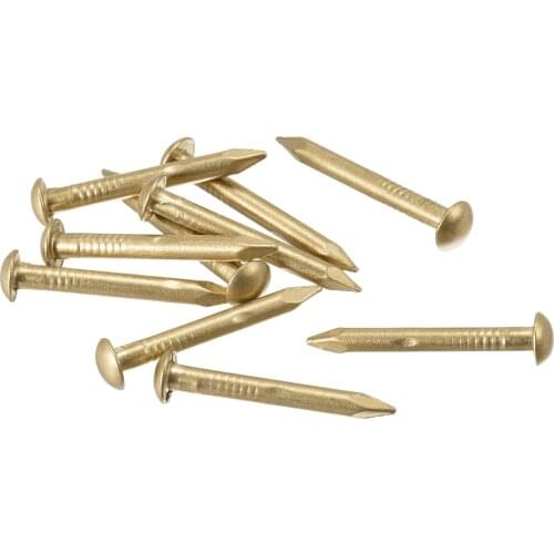 Uxcell Small Tiny Brass Nail, for DIY Pictures Wooden Boxes Household Accessories