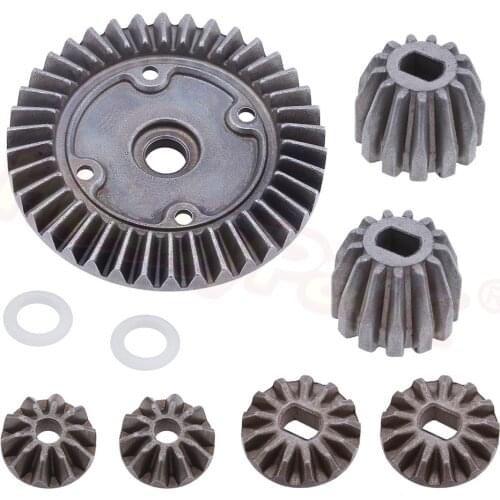 7 Pieces Metal Differential Gear Set Replacement of 31039 31008 31009 For 1:10 Electric Himoto E10 E10XT E10XTL Katana Truggy