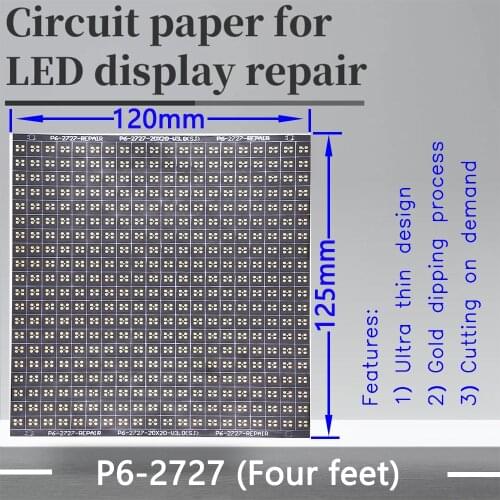 P6 Series Circuit Paper LED Module PCB Pad Repair P6-3528 P6-2727 120X120mm Circuit Paper To Repair PCB During Lnstallation