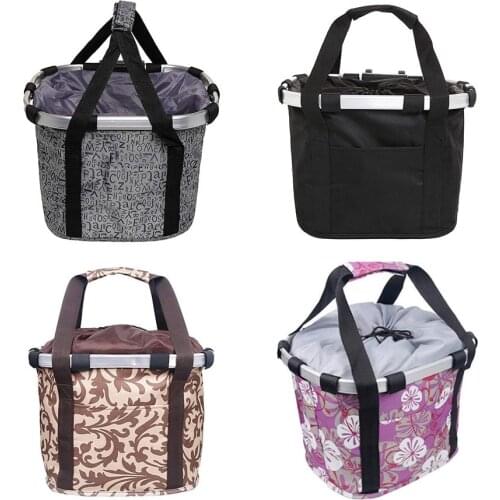 Mountain Bicycle Front Basket, Multi Purpose Bicycle Handlebar Basket Shopping Basket Pet Frame Bag Bike Accessories