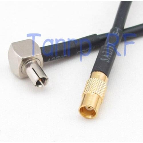 6in MCX female jack to TS9 male rihght angle 90 degree RF adapter 15CM Pigtail coaxial jumper RG174 extension cord cable