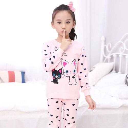 Pajamas Kids Pyjamas Boys Childrens Sleepwear 6 Kinds Of Colors Combed Cotton Cute Cartoon Free Shipping Girls Pajamas