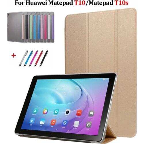 Tablet For Huawei MatePad T 10s T10s Case 10.1'' AGS3-L09 AGS3-W09 PU Leather+Hard PC Back Cover For Huawei MatePad T10 Case