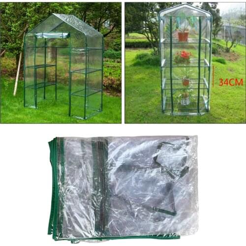 PVC 4 Tier Cover for Mini Walk-in Greenhouse Indoor Outdoor Professional