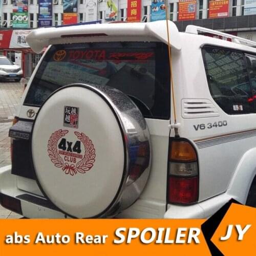 For TOYOTA LAND CRUISER PRADO Spoiler PRADO fj90 3400 spoiler High Quality ABS Material Car Rear Wing Primer Color Rear Spoiler