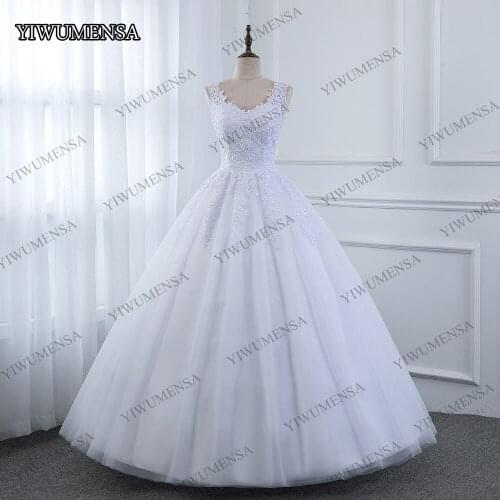 Vintage Lace A Line Wedding Dress Spaghetti Straps Pearls V Neck Bridal Gowns Real Photo Lace-up Bride Dresses Hochzeitskleid