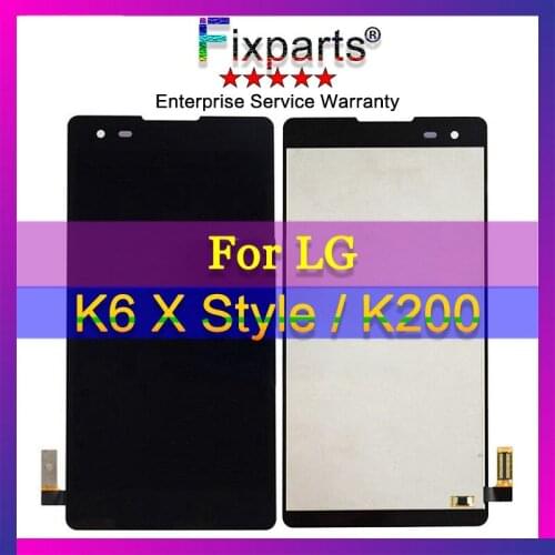Black LCD For LG K6 X Style K200 LCD K200DS K200DSF Lcd Display Touch ScreenAssembly Digitizer Sensor Panel Complete With Frame