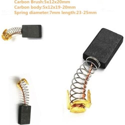 10pcs package Mini Drill Electric Grinder Replacement Carbon Brushes Spare Parts For Electric Motors Rotary Tool 5x5 5x16mm etc