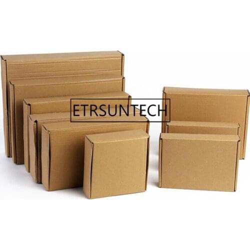 100pcs/lot 15*15*5cm Brown Packaging Kraft Paper Box For Jewelry Wedding Candy Chocolate Handmade Gift Package Mailing Box