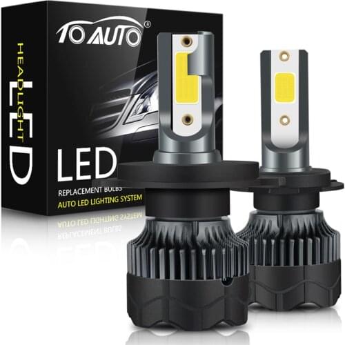 2pcs H4 H7 Led Car Headlight H1 H3 H11 9005 HB3 9006 HB4 H27 880/881 Auto COB Bulb H16 5202 9012 9004 9007 9008 H13 Hi Lo 6000K