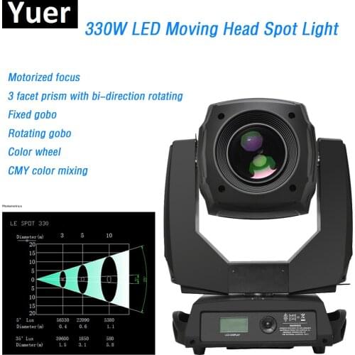 2018 Best Price 330W LED Moving Head Spot Stage Lighting Copy Clay Paky Top-Quality 3 Facet Prism 30 DMX Channels DJ Disco Bar