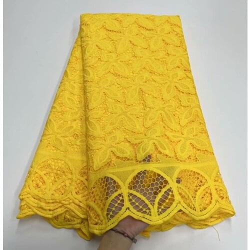 2021 High Quality Water Soluble Guipure Cord Fabric African Lace Fabric Nigerian Lace Fabric For Women Wedding And Party Dress