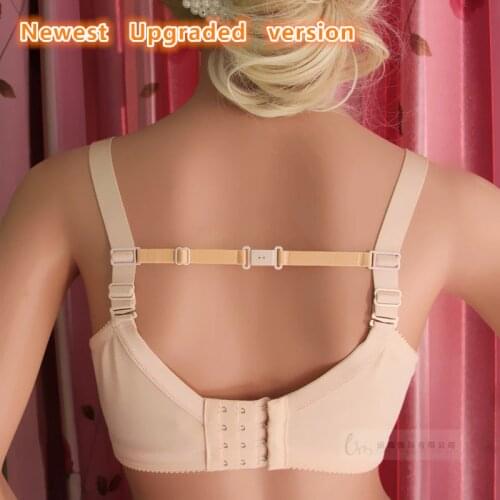 5Pcs New Upgrade Can Be Adjusted Length Double-Shoulder Straps Slip-Resistant Belts Buckle Bra Non-Slip Back Holder 10 Colors