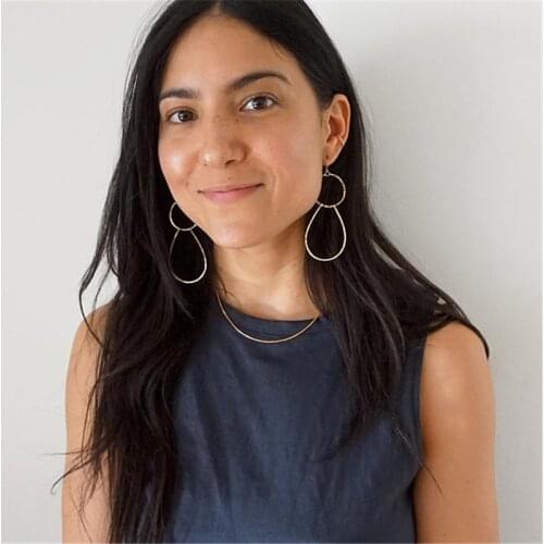 925 Silver Hoop Earrings Handmade Jewelry Vintage Boho Hammered Gold Filled Brincos Pendientes Boho Earrings For Women Oorbellen