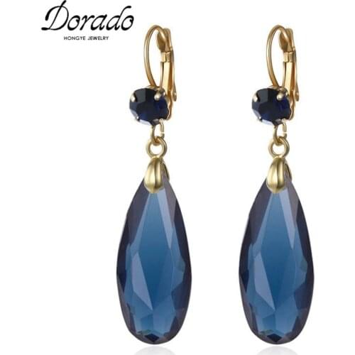 Acrylic Water Drop Long Earrings For Women Girls New Alloy Female Dangle Hanging Earring Fashion Ear Jewelry Brincos 2020