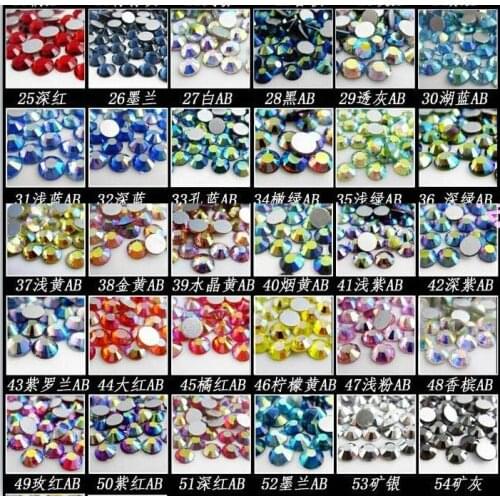 Free shipping SS4 Strass Flat Back Nail Art Decoration Non HotFix Rhinestones For Nails Accessaries