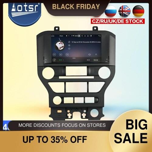 Carplay Android 10 Car GPS Navigation For Ford Mustang 2015+ Autostereo Headunit Multimedia Player Car Radio Tape Tecorder GT500