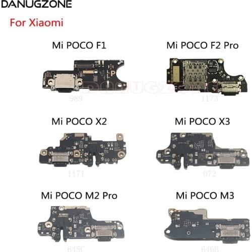 USB Charging Dock Port Socket Jack Plug Connector Charge Board Flex Cable For Xiaomi Mi POCO F2 Pro F1 Pocophone X2 X3 M2 M3