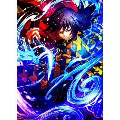 Home Decor 5D Diamond Demon Slayer Kimetsu No Yaiba Embroidery Painting Anime Role Full Square Drill Cross Stitch Picture Art