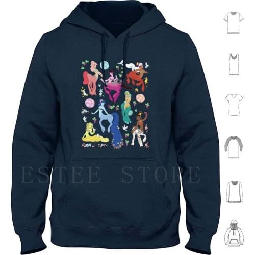 Centaurettes Hoodies Long Sleeve Centaurs Centaur Centaurettes Fantasy Fantasia Myth Mythology Flowers Doves