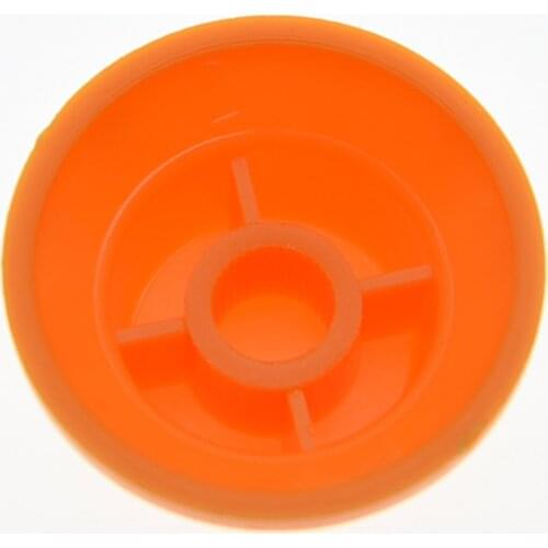 KAISH Set of 3 ST Guitar Knobs Volume and Tone Knob (Black Number) Orange