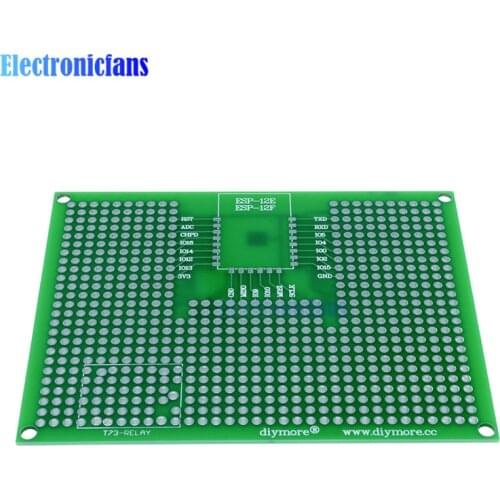 1Pcs 7x9CM Prototype PCB Breadboard For ESP8266 ESP-12E ESP-12F ESP32 ESP-32S REALY Double Side Prototype PCB New Arrival