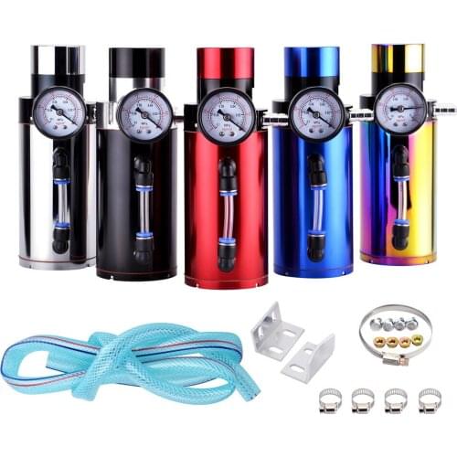 New Oil Catch Tank Can Breathable Kettle With Watch Exhaust Pipe Refit Breathable Pot 06 Fuel Tanks