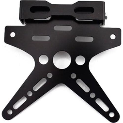 Motorcycle License Plate Rack Universal Electroplating CNC Aluminum Alloy Adjustable Motorcycle License Plate Frame Number Cover