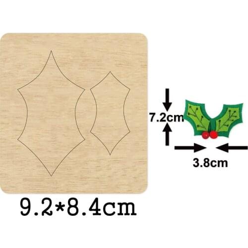 Two Size Leaves Earrings DIY 2020 New Cutting Mold Wood Dies For Leather Blade Rule Cutter For DIY Leather Cloth Paper Crafts