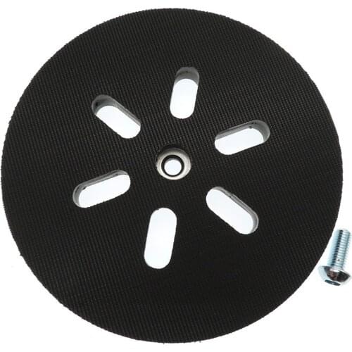 6'' 150mm Sanding Backing Pad Hook Loop 6 Hole Interface Cushion Pad for BOSCH Sanders Sanding Disc Power Orbital Grinder Tool