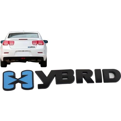Blue Black HYBRID for ESCALADE MALIBU SIERRA SILVERADO Nameplate Emblem Badge Sticker