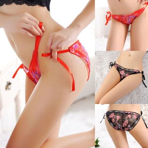 Women Sexy Temptation G-string Ultra-thin Breathable Female T-back Underwear High Quality Tie Low Waist Intimates Underwear