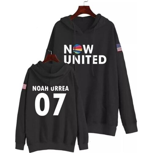 Now United Oversized Women/Men Hoodies Sweatshirts USA United Noah Urrea 07 Pullover Hooded Jacket Unisex Harajuku Tracksuit