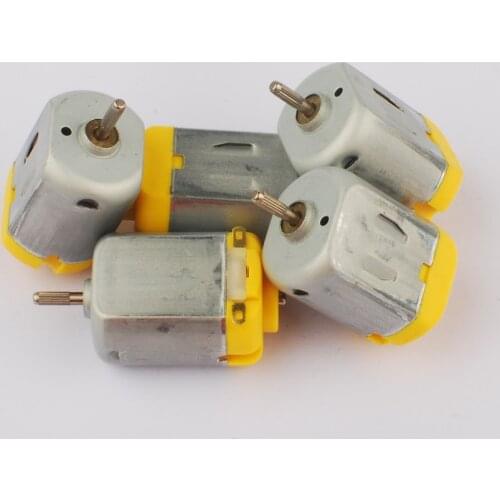 Top 10Pcs 1.5V-4.5V Strong Magnetic Carbon Brush 130 Motor High Torque Speed 4800RPM-14200RPM Electric Micro Motor