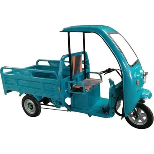 High Capacity 3-wheeler electro-tricycle Cart With Awning For Loading Goods