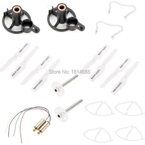 Value Meal H8C RC Quadcopter Spare Parts Set Motors Blades Propeller Protection Cover ,etc Part Also for DFD F183 Drone