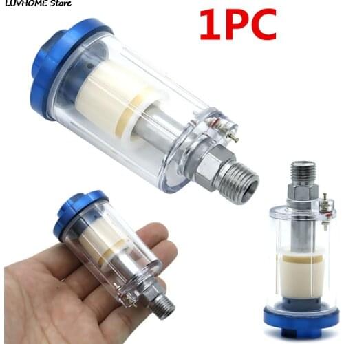 1PC 1/4'' Oil Water Separator Inline Air Hose Filter Moisture Trap For Compressor Spray Paint Gun