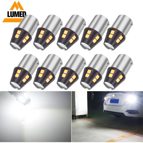 10PCS Car BA15S LEDs 1156 1157 BAY15D P21/5W P21W 12 3030 LED Auto Light Turn Signal Brake Tail Stop Lamp
