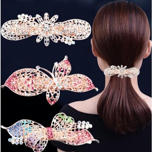 Elegant 24 Styles Hair Clips Popular Koean Hairpins Simulated Pearl Barrettes Flower Floral Headband Hairwear For Wedding