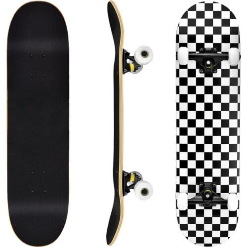 7-layer Complete Skateboard Concave &Tilt Skateboard For Teen Four Wheel Skateboard Highway Adult Double Warped Skateboard