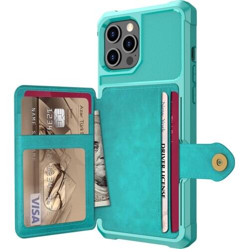 Luxury PU Leather Wallet Case for iPhone 11 Pro Max/12Pro Max/12 Mini Case Wallet Flip Cover Buckle for iPhone 12 Pro Max Fundas