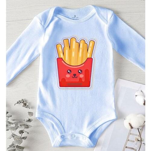 Baby Romper Clothing for Babies Printed Cartoon Food Newborn Girl Clothes 0-24M Infant Outfits One Piece Jumpsuit Kids' Things