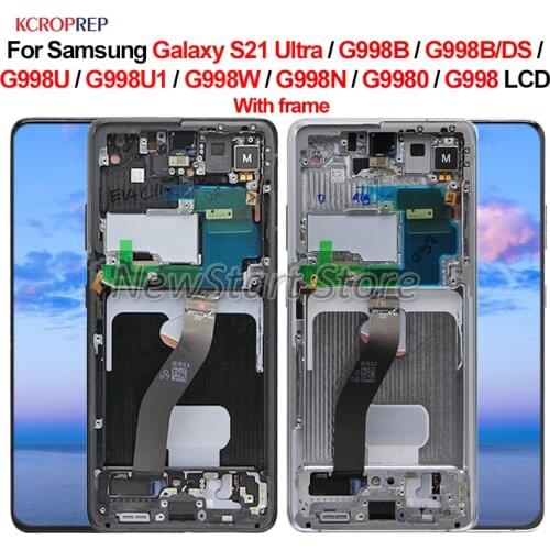 For Samsung S21 Ultra G998B G998B/DS G998U G998U1 G998W G998N G9980 G998 LCD Display Touch Screen Digitizer Assembly Replacement