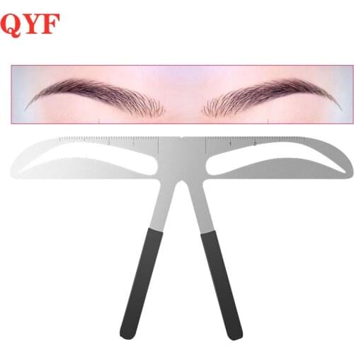 DIY Eyebrow Ruler Makeup Shaping Position Measure Tools Eyebrow Stencils Maquiagem Ruler Beauty Balance Tattoo Stencil Template
