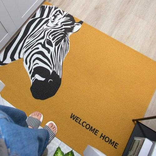 Printed Animals Home Doormat PVC Anti-slip Mat Living Room Mat Kitchen Mat Bath Mat Entrance Door Mat Carpet Custom Mat Carpet