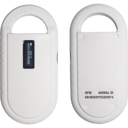 Hotsale 134.2Khz ICAR FDX-B Animal Microchip reader Portable OLED pet dog cat scanner for microchip implant